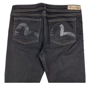 VINTAGE PUMA X EVISU DOUBLE GULL JAPANESE DENIM JEANS SIZE W28 NWOT